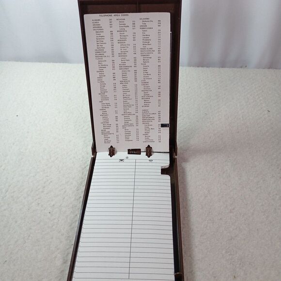 Vintage Ketcham & McDougall Address Phone Index Brown Desk Rolodex 1960s - Picture 9 of 11